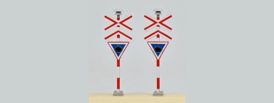 Dekas DK-878103 - H0 - Überholsignal mit Kreuz ohne Glocke (2 Stück)